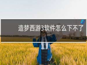 造梦西游3软件怎么下不了