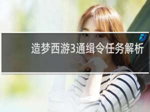 造梦西游3通缉令任务解析