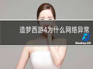 造梦西游4为什么网络异常