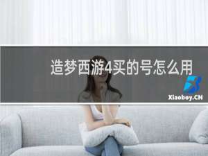 造梦西游4买的号怎么用