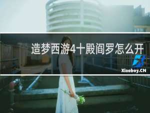 造梦西游4十殿阎罗怎么开
