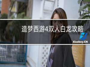 造梦西游4双人白龙攻略