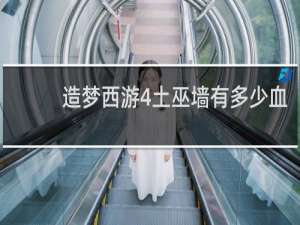 造梦西游4土巫墙有多少血