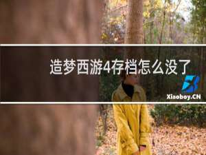 造梦西游4存档怎么没了