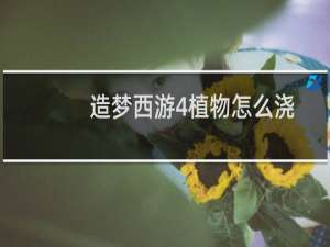 造梦西游4植物怎么浇