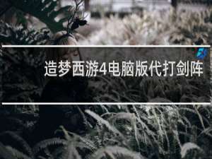 造梦西游4电脑版代打剑阵