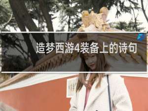 造梦西游4装备上的诗句