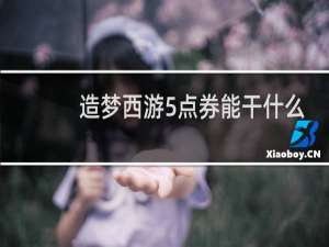 造梦西游5点券能干什么