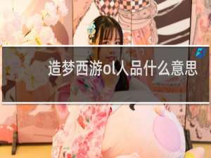 造梦西游ol人品什么意思