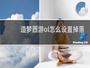 造梦西游ol怎么设置掉落