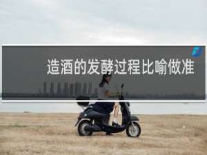 造酒的发酵过程比喻做准备工作的词语是什么