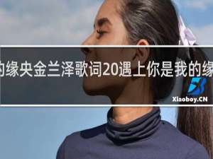 遇上你是我的缘央金兰泽歌词 遇上你是我的缘央金兰泽歌词全文