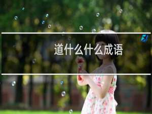 道什么什么成语