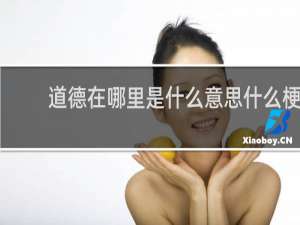 道德在哪里是什么意思什么梗