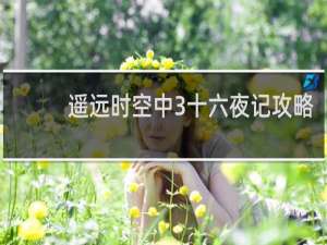 遥远时空中3十六夜记攻略