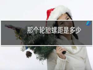那个轮胎螺距是多少