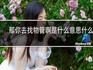 那你去找物管啊是什么意思什么梗
