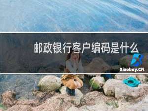 邮政银行客户编码是什么