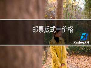 邮票版式一价格