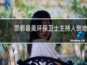 邯郸最美环保卫士主持人倒地