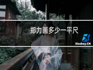 郑力画多少一平尺