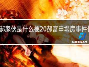 郝家伙是什么梗 郝富申塌房事件什么梗