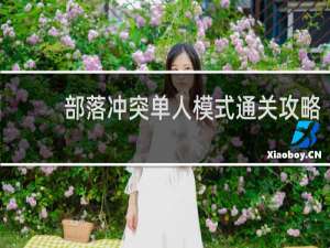 部落冲突单人模式通关攻略