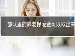 部队里的养老保险金可以取出来么