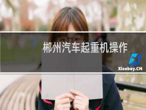 郴州汽车起重机操作