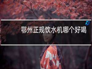 鄂州正规饮水机哪个好喝