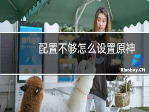 配置不够怎么设置原神