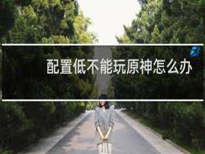 配置低不能玩原神怎么办