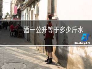 酒一公升等于多少斤水