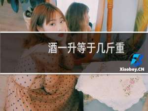酒一升等于几斤重