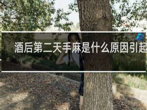 酒后第二天手麻是什么原因引起的