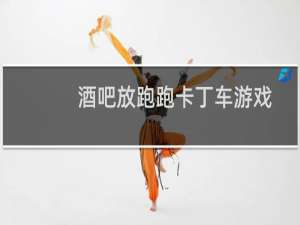 酒吧放跑跑卡丁车游戏