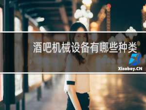 酒吧机械设备有哪些种类