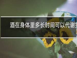 酒在身体里多长时间可以代谢完