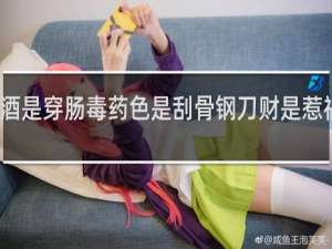 酒是穿肠毒药色是刮骨钢刀财是惹祸根苗