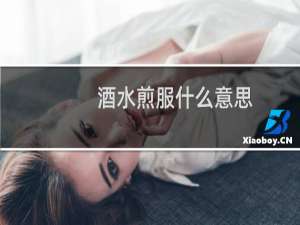 酒水煎服什么意思