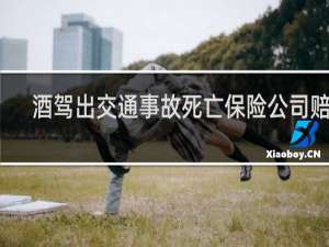 酒驾出交通事故死亡保险公司赔吗