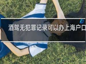 酒驾无犯罪记录可以办上海户口吗