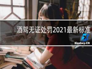 酒驾无证处罚2021最新标准