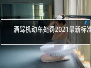 酒驾机动车处罚2021最新标准