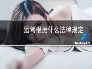 酒驾根据什么法律规定