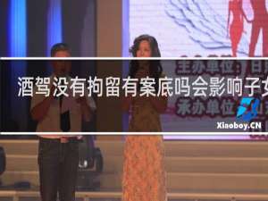 酒驾没有拘留有案底吗会影响子女吗