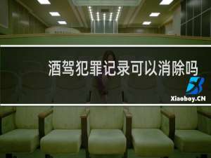 酒驾犯罪记录可以消除吗