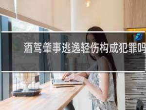 酒驾肇事逃逸轻伤构成犯罪吗