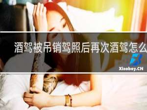 酒驾被吊销驾照后再次酒驾怎么办