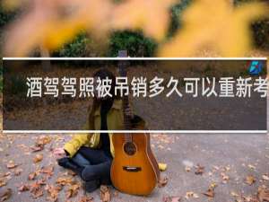 酒驾驾照被吊销多久可以重新考试